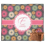 Daisies Outdoor Picnic Blanket (Personalized)