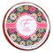 Daisies Printed Icing Circle - Large - On Cookie