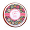 Daisies Printed Icing Circle - Medium - On Cookie