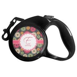 Daisies Retractable Dog Leash - Large (Personalized)