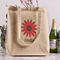 Daisies Reusable Cotton Grocery Bag - In Context