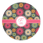 Daisies 5' Round Indoor Area Rug (Personalized)