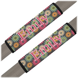 Daisies Seat Belt Covers (Set of 2) (Personalized)