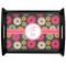 Daisies Serving Tray Black Large - Main