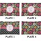 Daisies Set of Rectangular Appetizer / Dessert Plates (Approval)