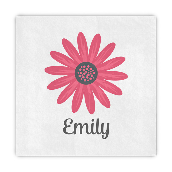 Custom Daisies Standard Decorative Napkins (Personalized)