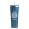 Daisies Steel Blue RTIC Everyday Tumbler - 28 oz. - Front