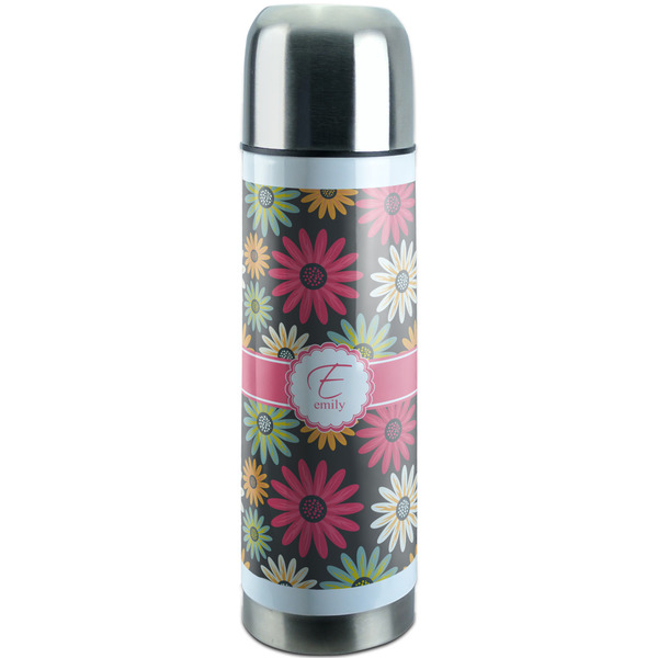 Custom Daisies Stainless Steel Thermos (Personalized)