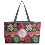 Daisies Beach Totes Bag - w/ Black Handles (Personalized)