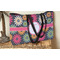 Daisies Tote w/Black Handles - Lifestyle View