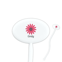 Daisies Oval Stir Sticks (Personalized)