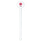 Daisies White Plastic 7" Stir Stick - Round - Single Stick