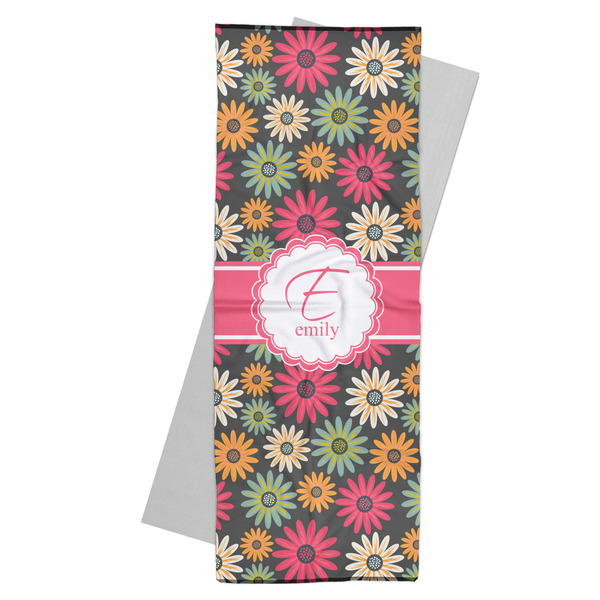 Custom Daisies Yoga Mat Towel (Personalized)