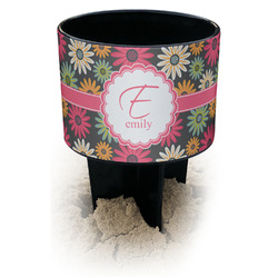 Daisies Black Beach Spiker Drink Holder (Personalized)