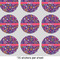 Simple Floral 2" Multipurpose Round Labels - Sheet