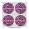 Simple Floral 4" Multipurpose Round Labels - Sheet