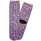 Simple Floral Adult Crew Socks - Single Pair - Front and Back