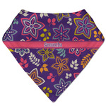 Simple Floral Bandana Bib (Personalized)