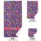 Simple Floral Bath Towel Sets - 3-piece - Approval