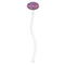 Simple Floral Clear Plastic 7" Stir Stick - Oval - Single Stick