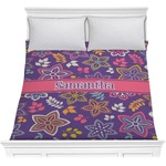 Simple Floral Comforter - Full / Queen (Personalized)