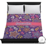 Simple Floral Duvet Cover - Full / Queen (Personalized)