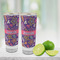 Simple Floral Glass Shot Glass - 2 oz - LIFESTYLE