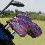 Simple Floral Golf Club Iron Cover - Set of 9 (Personalized)