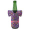 Simple Floral Jersey Bottle Cooler - Set of 4 - FRONT (on bottle)