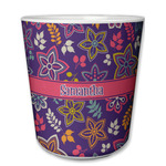 Simple Floral Plastic Tumbler 6oz (Personalized)