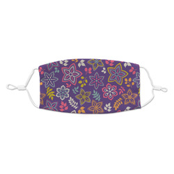 Simple Floral Kid's Cloth Face Mask - Standard
