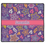 Simple Floral XL Gaming Mouse Pad - 18" x 16" (Personalized)