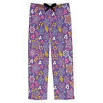 Simple Floral Mens Pajama Pants