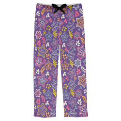 Simple Floral Mens Pajama Pants