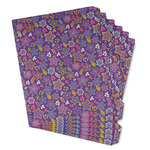 Simple Floral Binder Tab Divider - Set of 6 (Personalized)