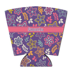 Simple Floral Party Cup Sleeve - with Bottom (Personalized)