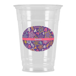 Simple Floral Party Cups - 16oz (Personalized)