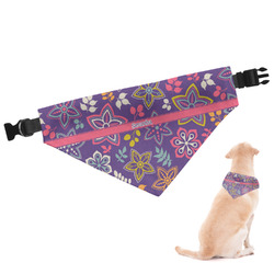 Simple Floral Dog Bandana - Small (Personalized)