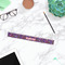 Simple Floral Plastic Ruler - 12" - LIFESTYLE