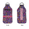 Simple Floral Sanitizer Holder Keychain - Large APPROVAL (Flat)