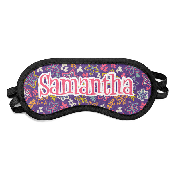 Custom Simple Floral Sleeping Eye Mask (Personalized)