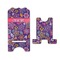 Simple Floral Stylized Phone Stand - Front & Back - Large