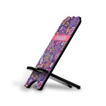 Simple Floral Stylized Cell Phone Stand - Small w/ Name or Text