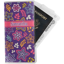 Simple Floral Travel Document Holder