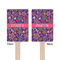 Simple Floral Wooden 6.25" Stir Stick - Rectangular - Double Sided - Front & Back