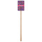 Simple Floral Wooden 6.25" Stir Stick - Rectangular - Single Stick