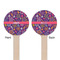 Simple Floral Wooden 7.5" Stir Stick - Round - Double Sided - Front & Back