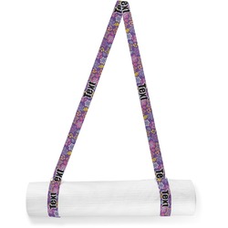 Simple Floral Yoga Mat Strap (Personalized)
