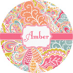 Abstract Foliage Multipurpose Round Labels - 1" (Personalized)