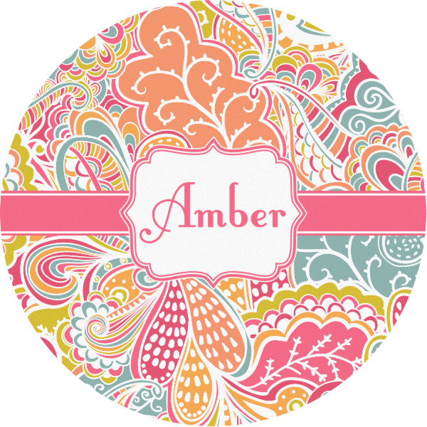 Custom Abstract Foliage Multipurpose Round Labels - 1" (Personalized)